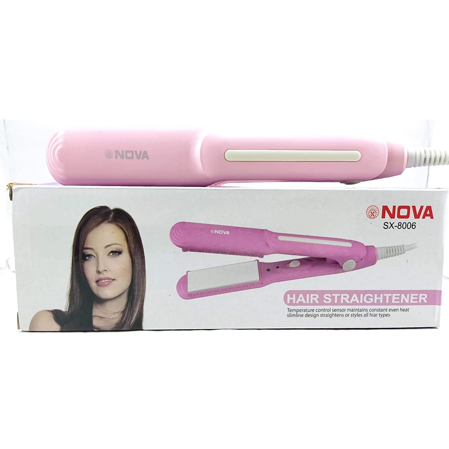 DMSINDIA Nv8006 Hair Straightener (Light Pink)